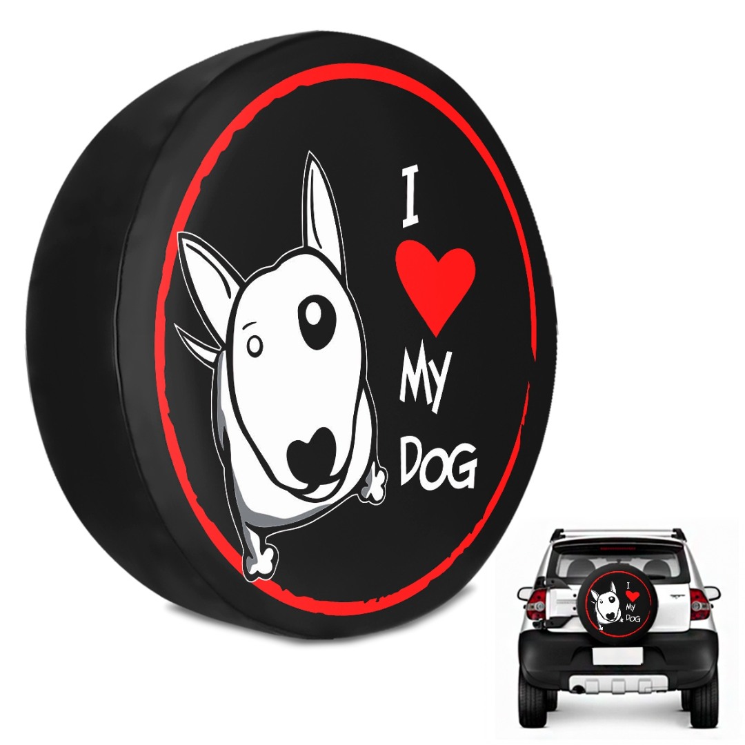 Capa de Estepe Crossfox 2005 a 2018 Love Dog Com Cadeado